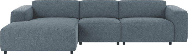 Chaiselongsofa venstrevendt Rowico Willard mellemblå polyester modulsofa H70ÃB312ÃD161 cm